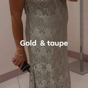 Mother of the bride sequin full length gown
